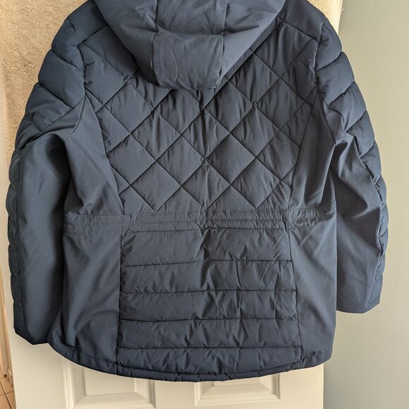 Tommy Hilfiger Puffer Jacket Women XL Blue Quilted Insulated Size XL - Picture 4 of 7